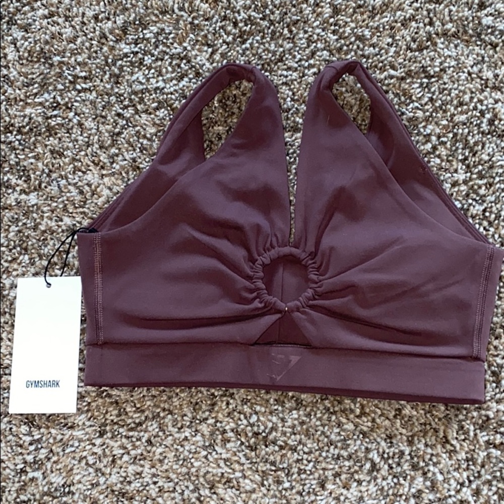 ‼️SOLD‼️Gymshark Whitney Cherry Chocolate Bra - Picture 3 of 7